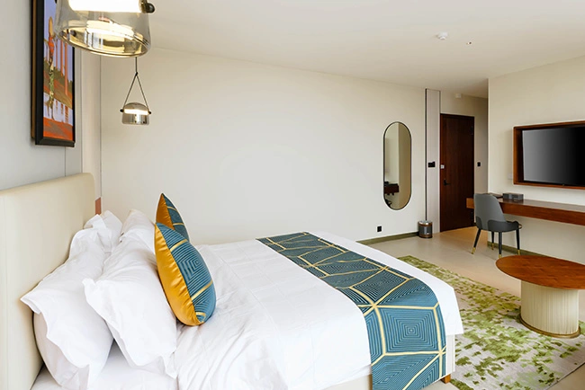 Elegant rooms prepared for frequent guests returning to Mikocheni.