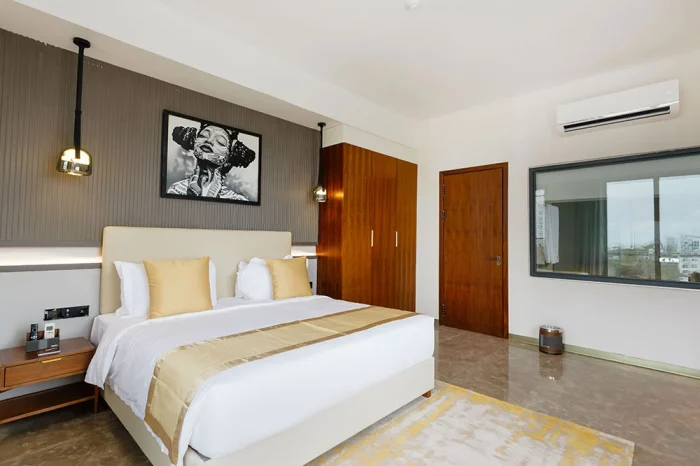 Modern guest rooms and suites at Abantu Hotel in Mikocheni, Dar es Salaam.